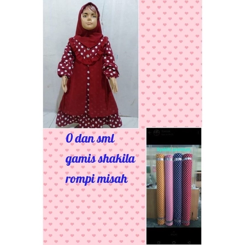 Set Hijab Syari Anak Shakila Bintang Collections