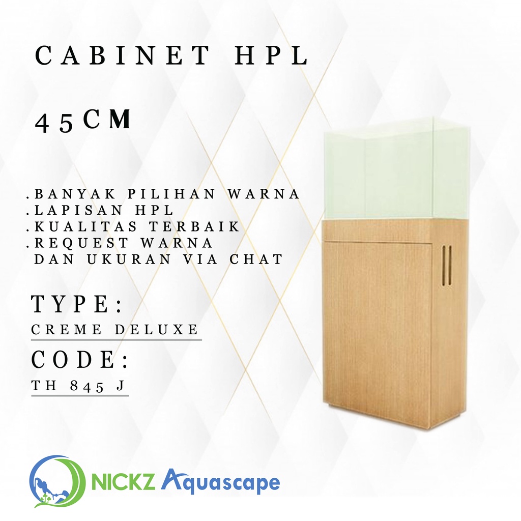 CABINET / MEJA / AQUARIUM AQUASCAPE / TACO HPL / 45 cm / MEJA AQUARIUM