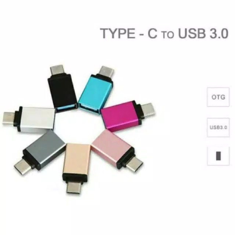 OTG USB TYPE C dan MICRO USB ADAPTER OTG METAL USB TYPE C dan MICRO USB