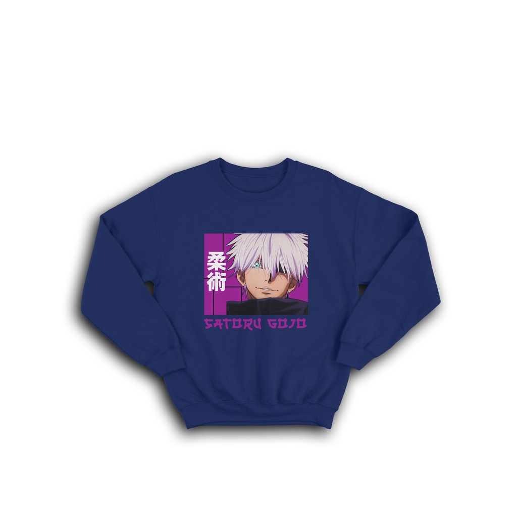 SWEATER CREWNECK ANIME SERIES MANGA JEPANG  GOJO SATORU JUJUTSU  KAISEN INUMAKI