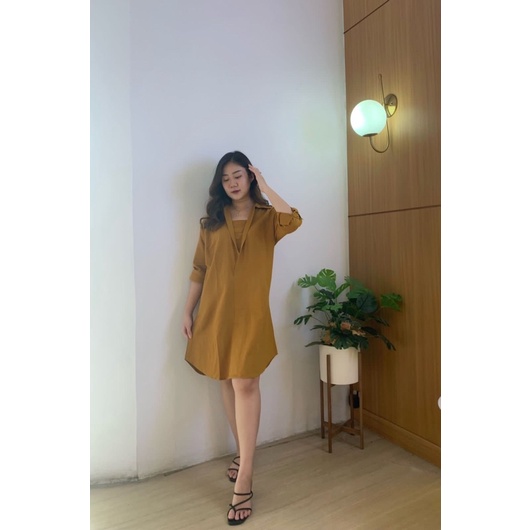 MILA Dress vneck | Dress tunik wanita