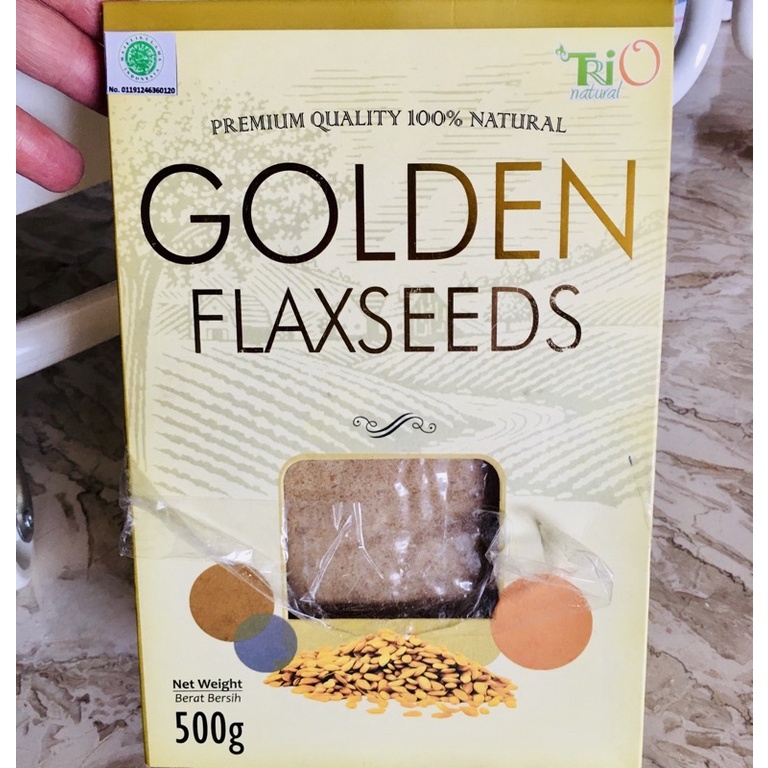 Jual Ground Golden Flaxseed Flax Seed Plant Based Omega 3 Healthy ...