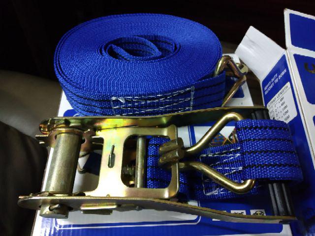 Rachet Tie Down 2x10m Cargo Lashing Tali Pengikat Barang Bak Truk