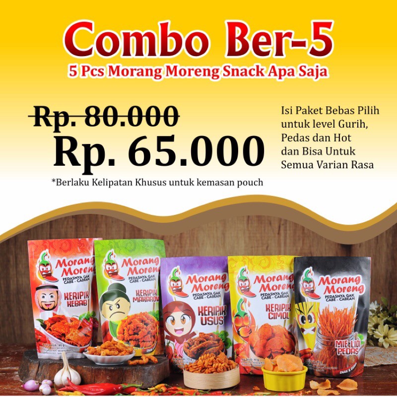 

KRIPIK MORANGMORENG COMBO BER-5