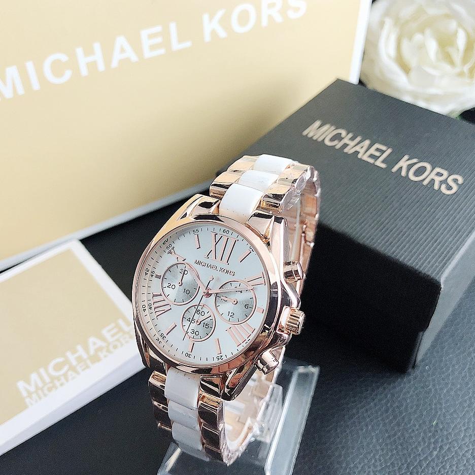 Langsung Beliii.. ✅COD MK Michael Kors Jam Tangan Quartz Dengan Strap Keramik Women Ceramics Watch I