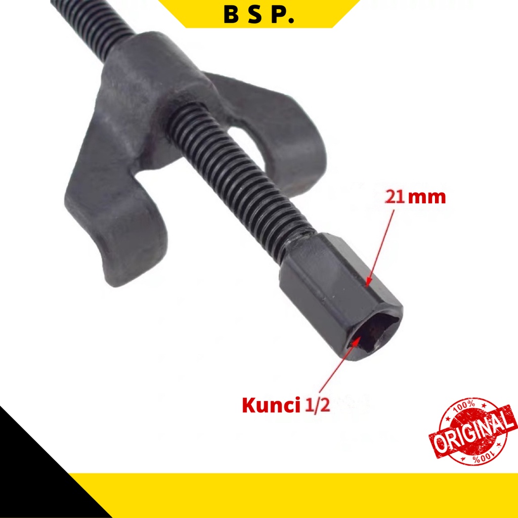 anti copot 2 kuku  yukido Treker Per Keong  (380mm) / Coil Spring Compressor / Alat Pres Per Keong Mobil