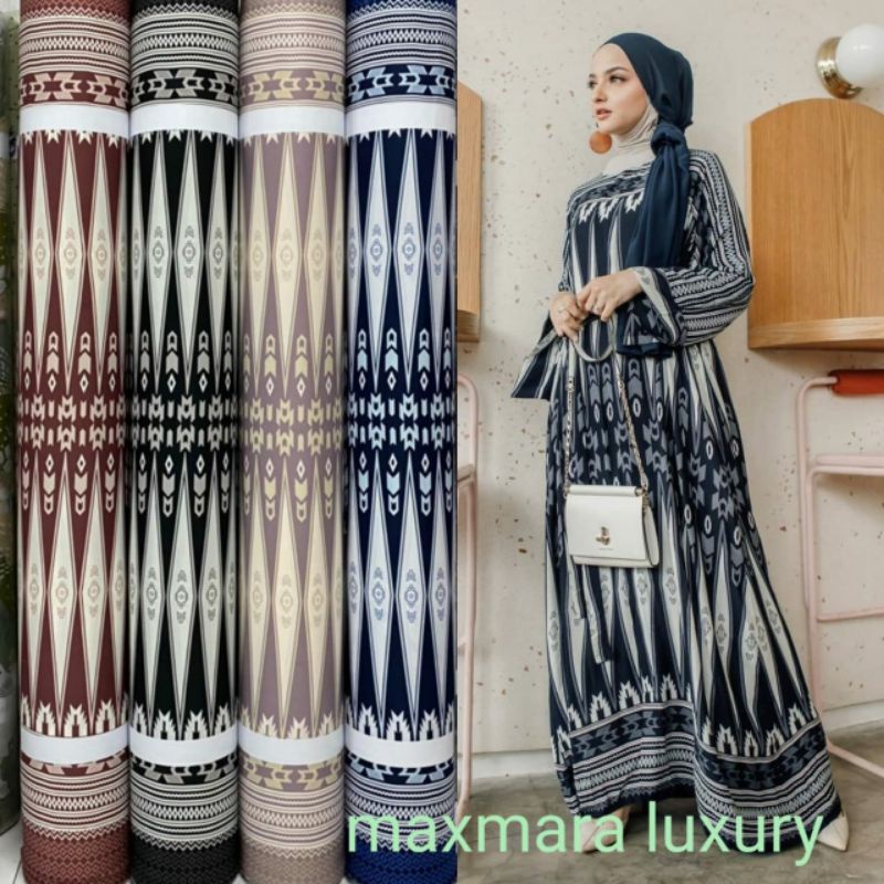 Kain Maxmara Lux Motif Olivia harga per setengah meter