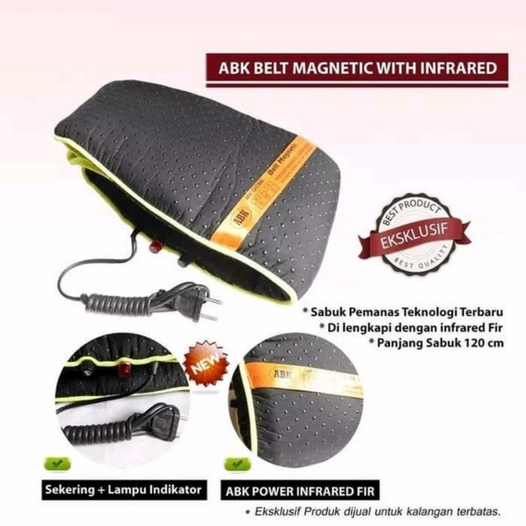 Bantal Panas Bentuk Sabuk Pemanas Infrared Sauna ABK Infrared Besar