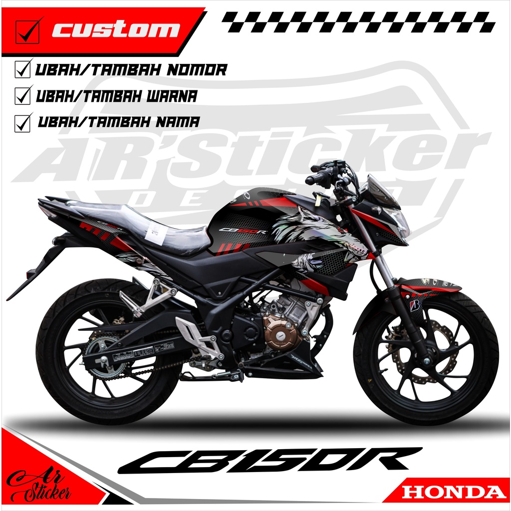 Decal Sticker Full Body CB150R New 2020 2021 2022 - Stiker Dekal Hologram, Chrome CB 150R StreetFire