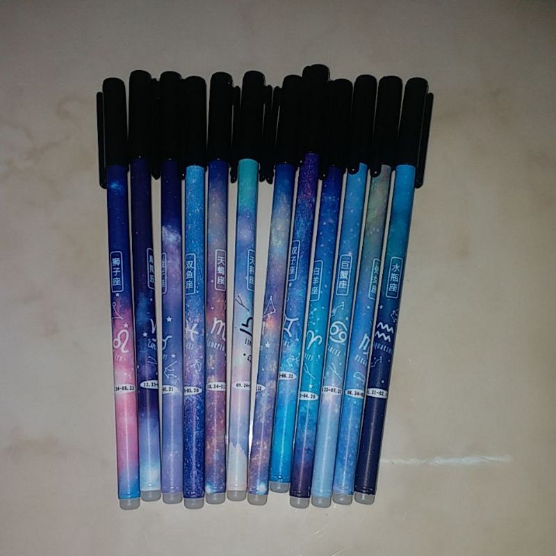 

[TERMURAH !!!] PULPEN ZODIAC/ PULPEN ZODIAK/ PULPEN PENGHAPUS/ PULPEN RASI BINTANG/ ERASABLE PEN/ PEN LUCU