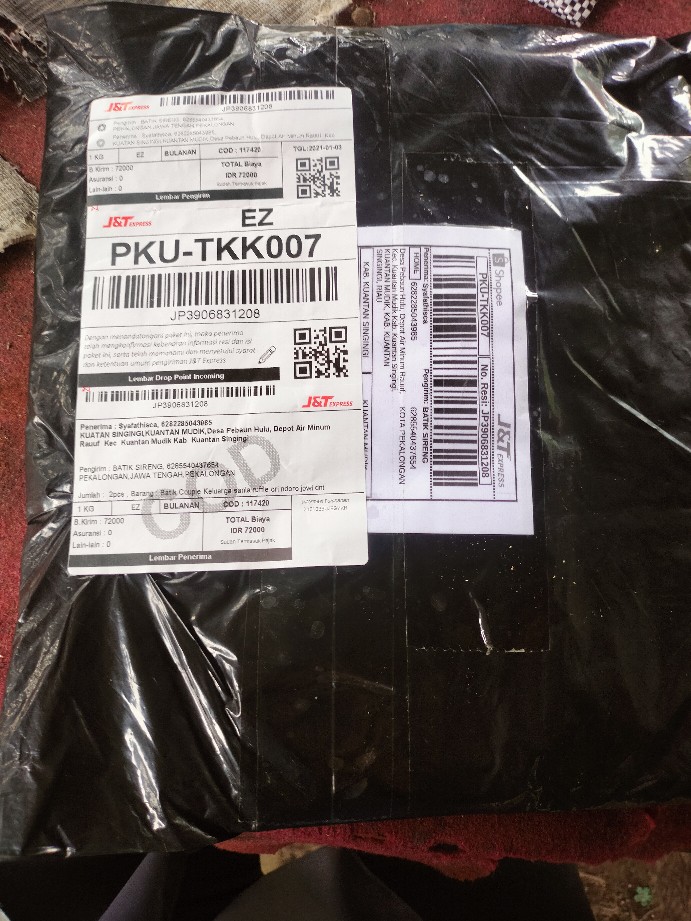 Batik Couple Keluarga Sania Ruffle Ori Ndoro Jowi Dnt Jaring