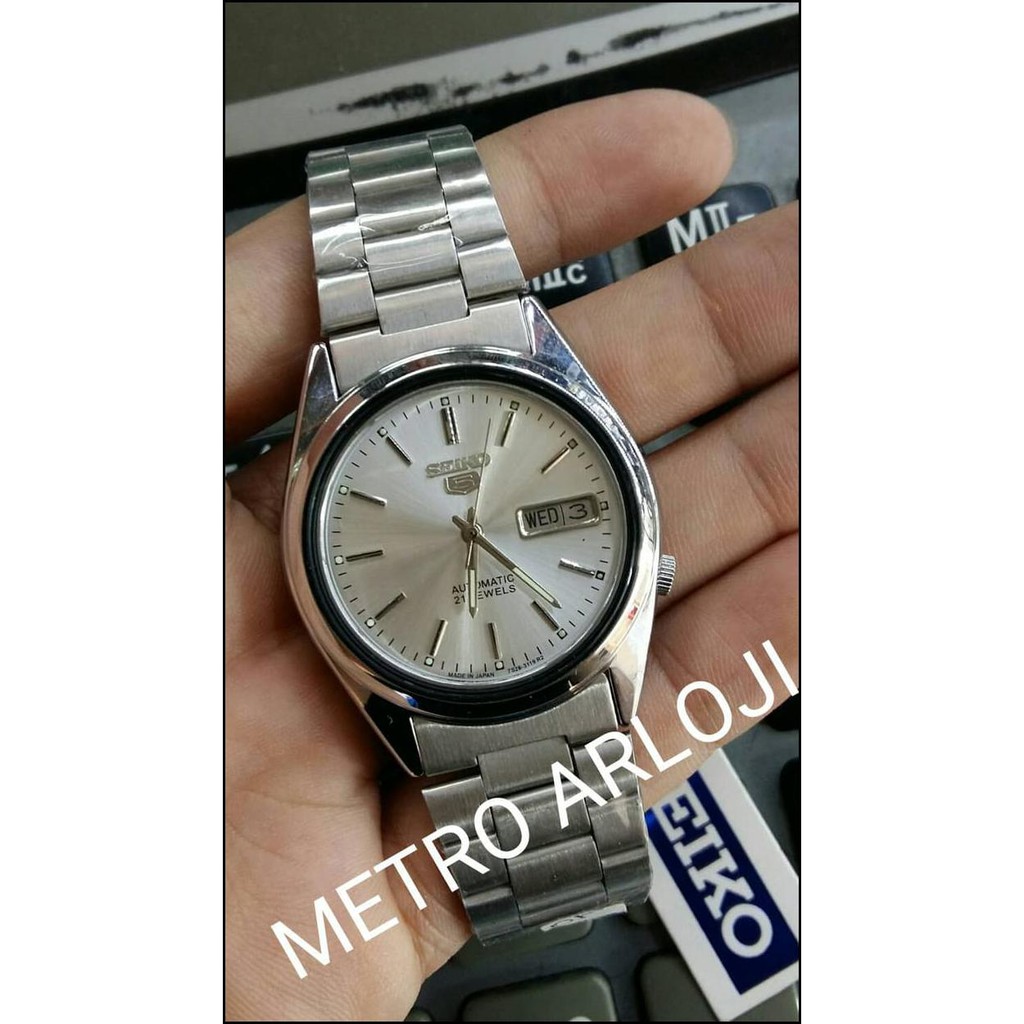 Jam Tangan Pria/Wanita Seiko 5 Automatic Silver. Super Grade Aaa+