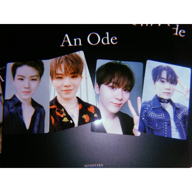 OFFICIAL PC SEVENTEEN PHOTOCARD SEUNGKWAN WOOZI, ALBUM SEVENTEEN AN ODE VER. REAL