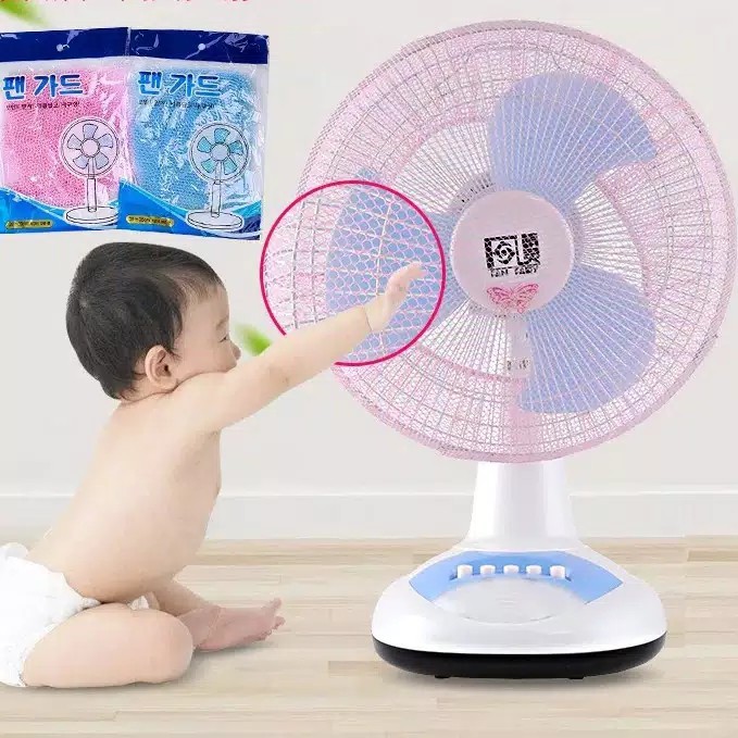 Sarung Pembungkus Penutup Pelindung Kipas Angin Jaring Fan Cover Baby Safety Fan