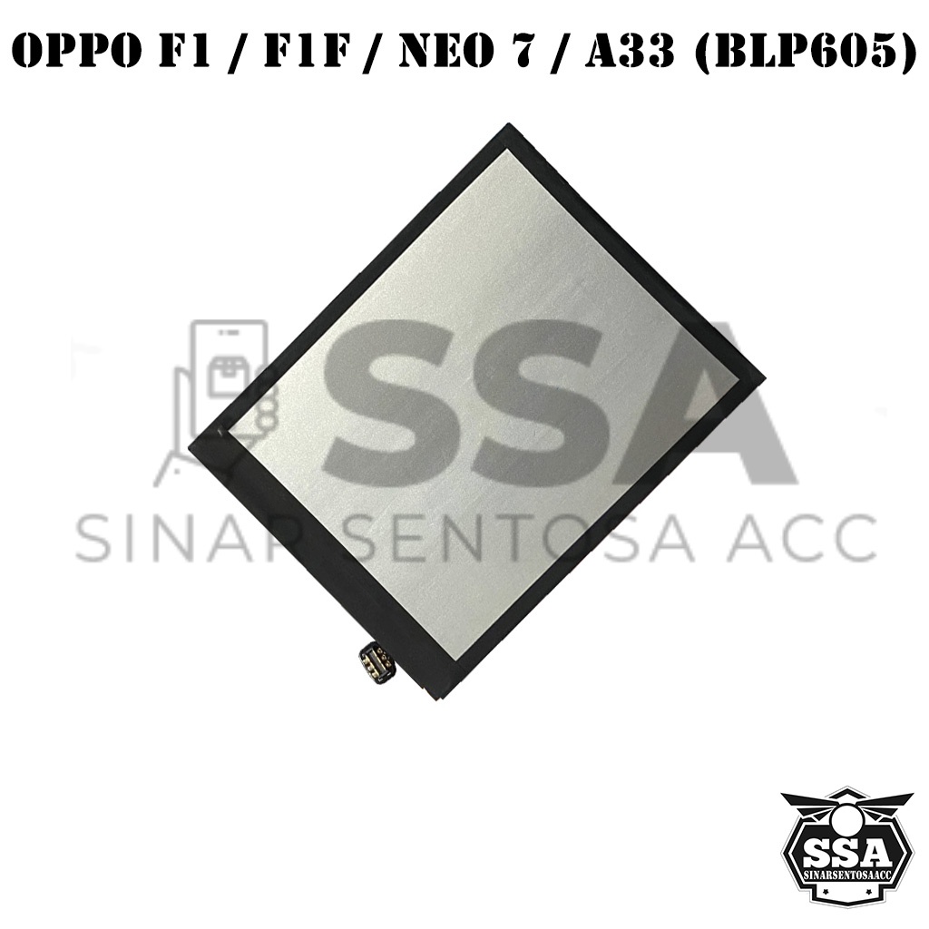 Baterai Original 100% Oppoo F1 F1F Neo 7 A33 BLP605 BLP-605 BLP 605 Battery Batrai Batu Batre Batrei HP Ori Garansi Oppo