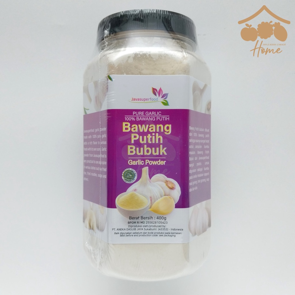 

Bubuk Bawang Putih 400gr Toples garlic powder Java Super Food 400 gr