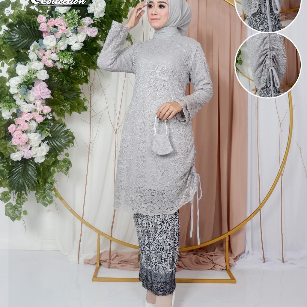 Kebaya tunik moana| Kebaya brukat jumbo | Kebaya pesta | Baju outfit modis cantik kekinian