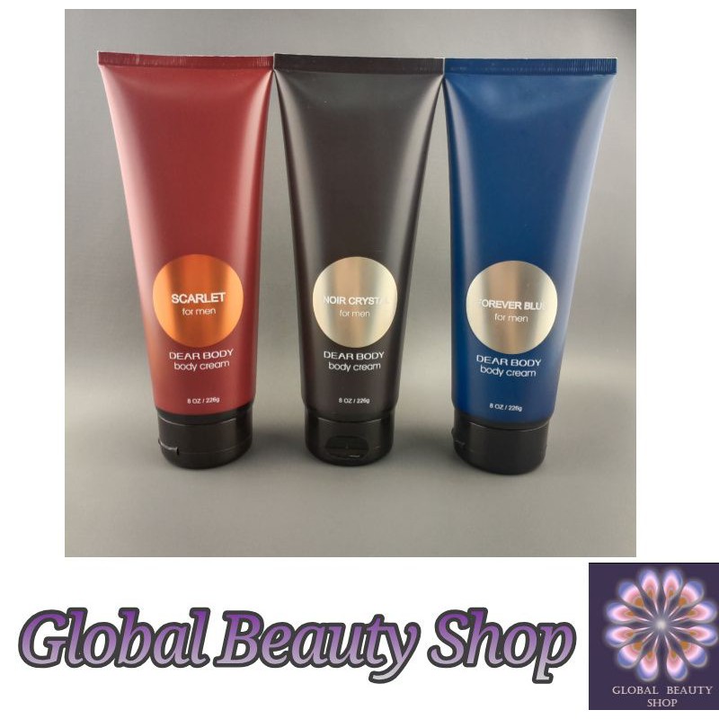 PROMO !!! SHOWER GEL &amp; BODY CREAM FOR MEN [ NOIR , SCARLET , CIATER , FOREVER BLUE ]