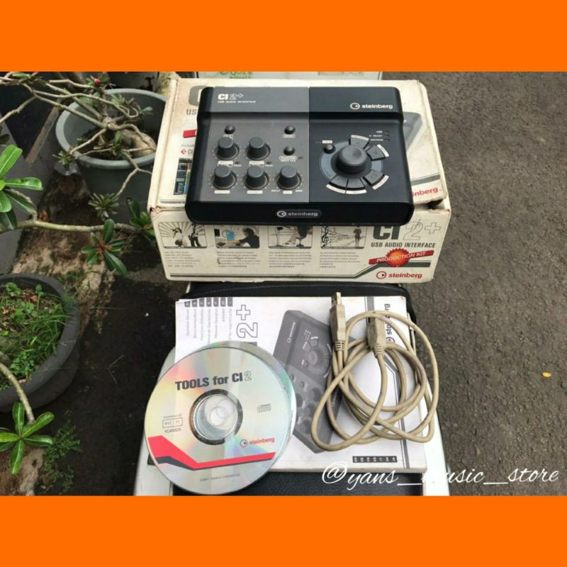 Soundcard Recording Steinberg CI2+ by Yamaha fullset
