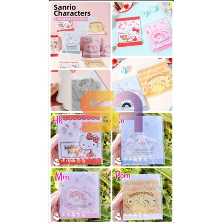 

STICKY NOTE/MEMO SANRIO ORI HELLOKITTY MYMELODY CINNAMONROLL POMPURIN