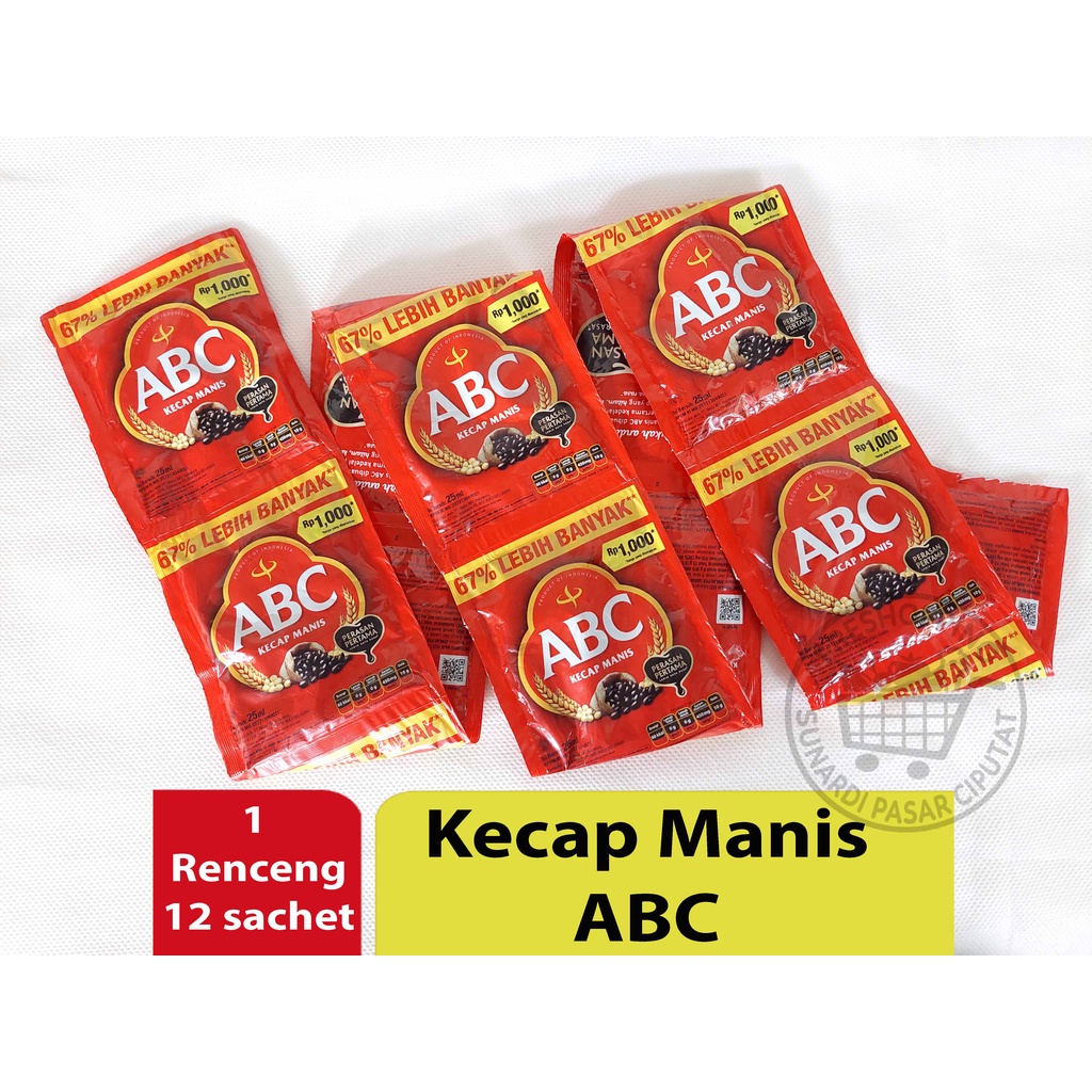 KECAP MANIS ABC 1 renceng 12sachet