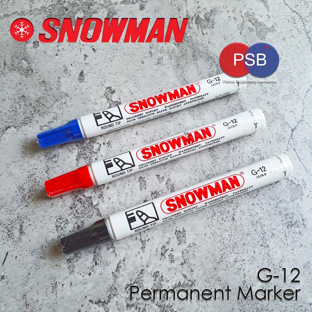 

Snowman Permanent Marker G-12 / Spidol Permanen Snowman