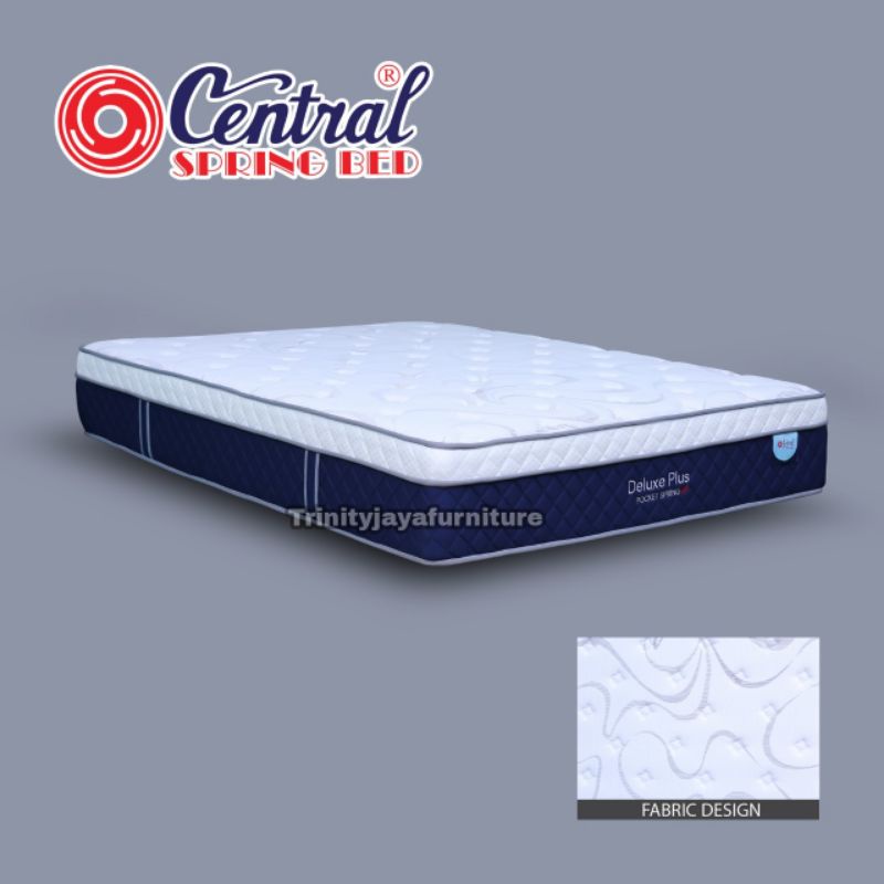 Springbed Central Deluxe Plus Pocket Tanpa Dipan/trinityjayafurniture