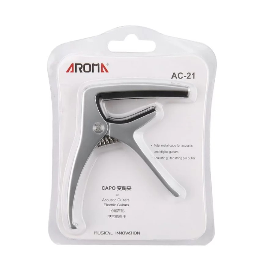 Aroma AC-21 Capo Gitar Akustik dan Elektrik with Pin Puller