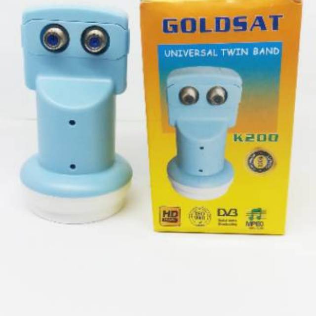 LNB KUBAND 2 OUTPUT GOLDSAT FOR NINMEDIA