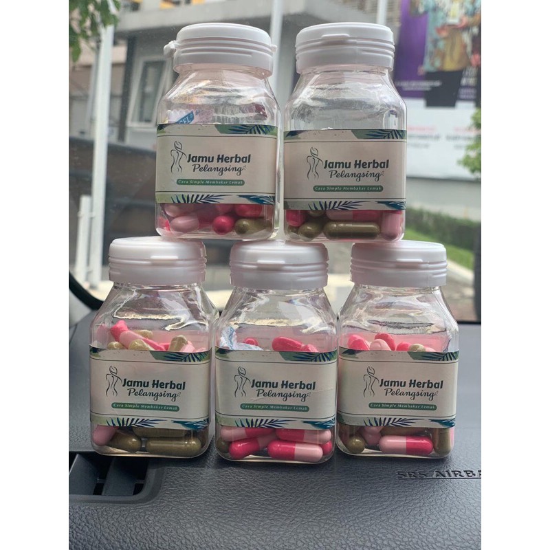 JHP ( jamu herbal pelangsing ) mini pink 15+ijo8