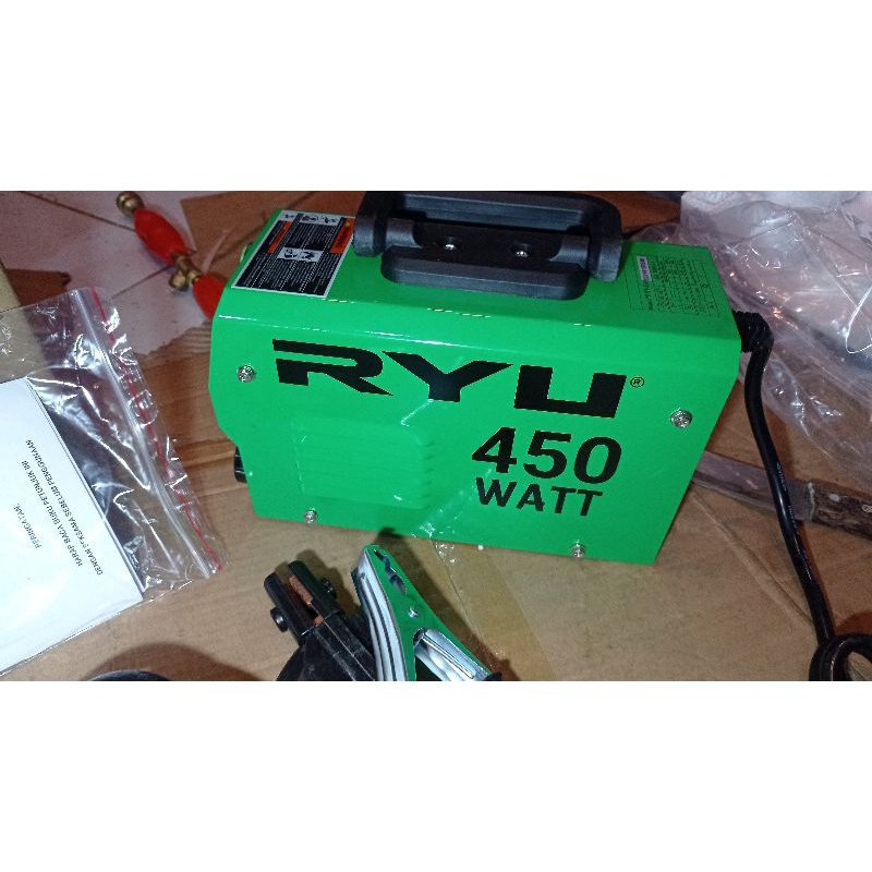 mesin las ryu 120 a, 450 wat , inferter trafo las, trafo 120 a