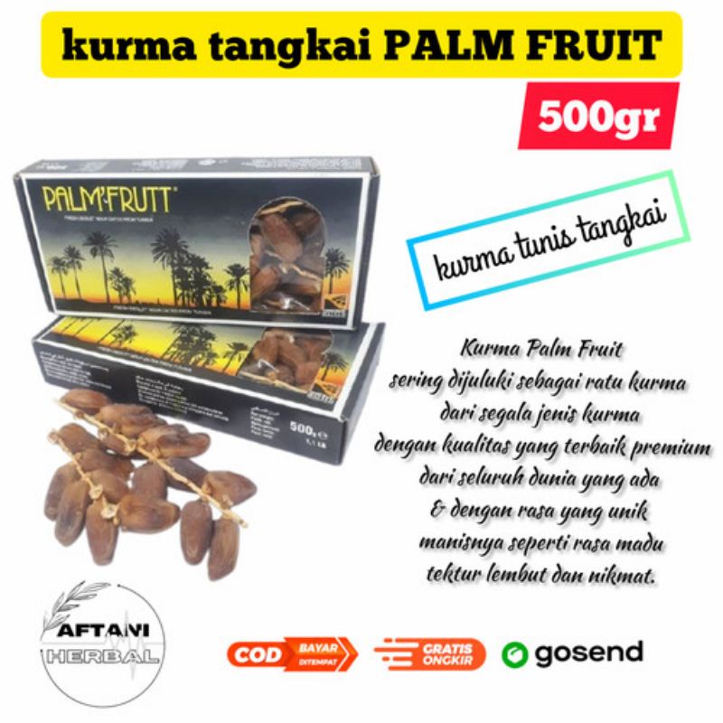 

PALEM FRUTT 500 gram- kurma tunis tangkai - kurma tangkai - kurma tunisia - palm pruit