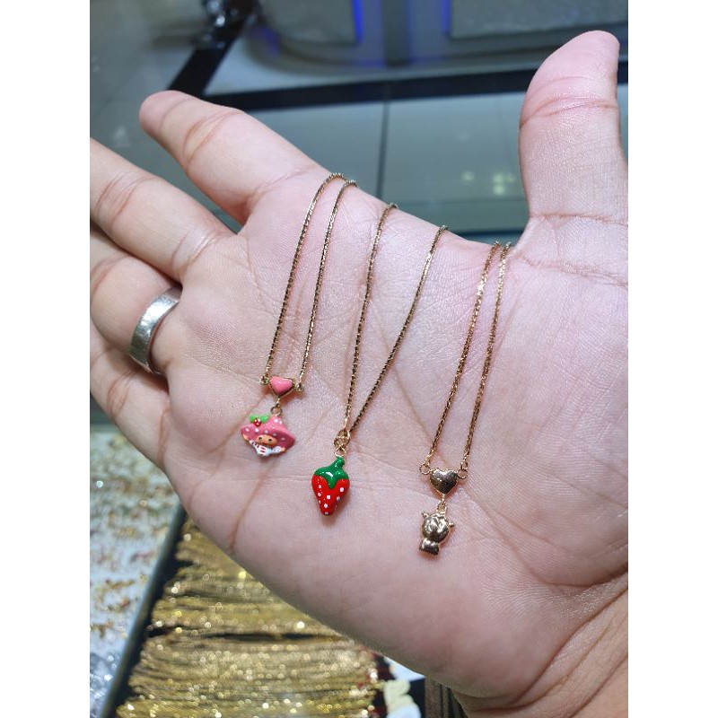 kalung emas anak model karakter