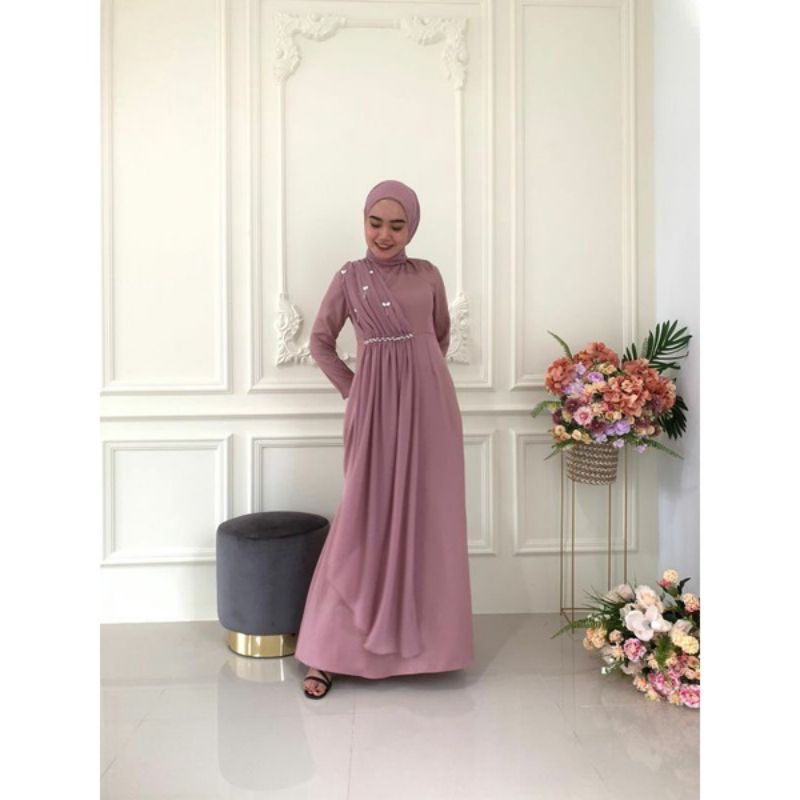 DRESS LAMARAN-DRESSHAJATAN-DRESS SIMPLE-DRESS ELEGANT-DRESS WISUDA-DRESS TUNANGAN