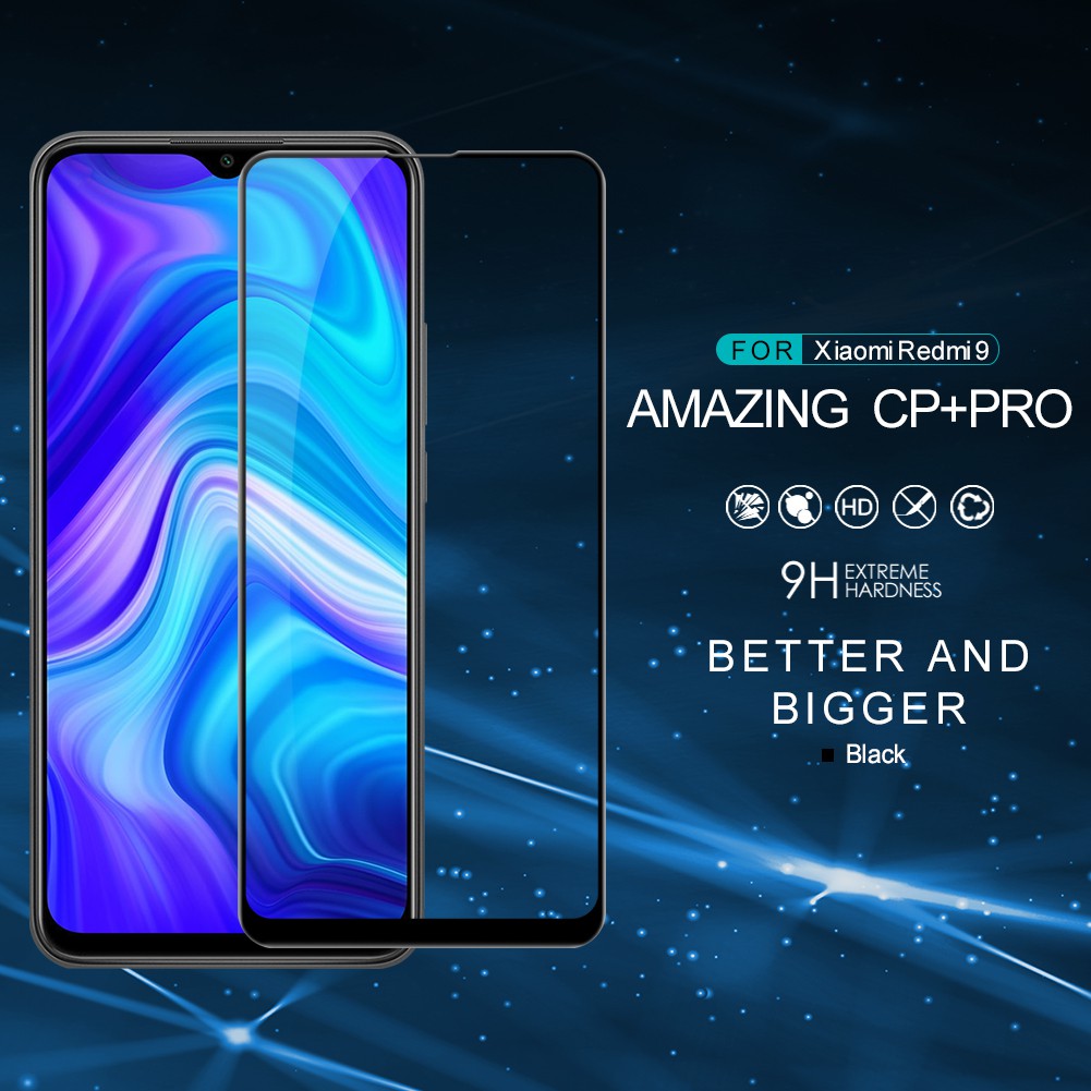 Tempered Glass Xiaomi Redmi 9 Nillkin CP+ Pro Full Cover Kaca Ori