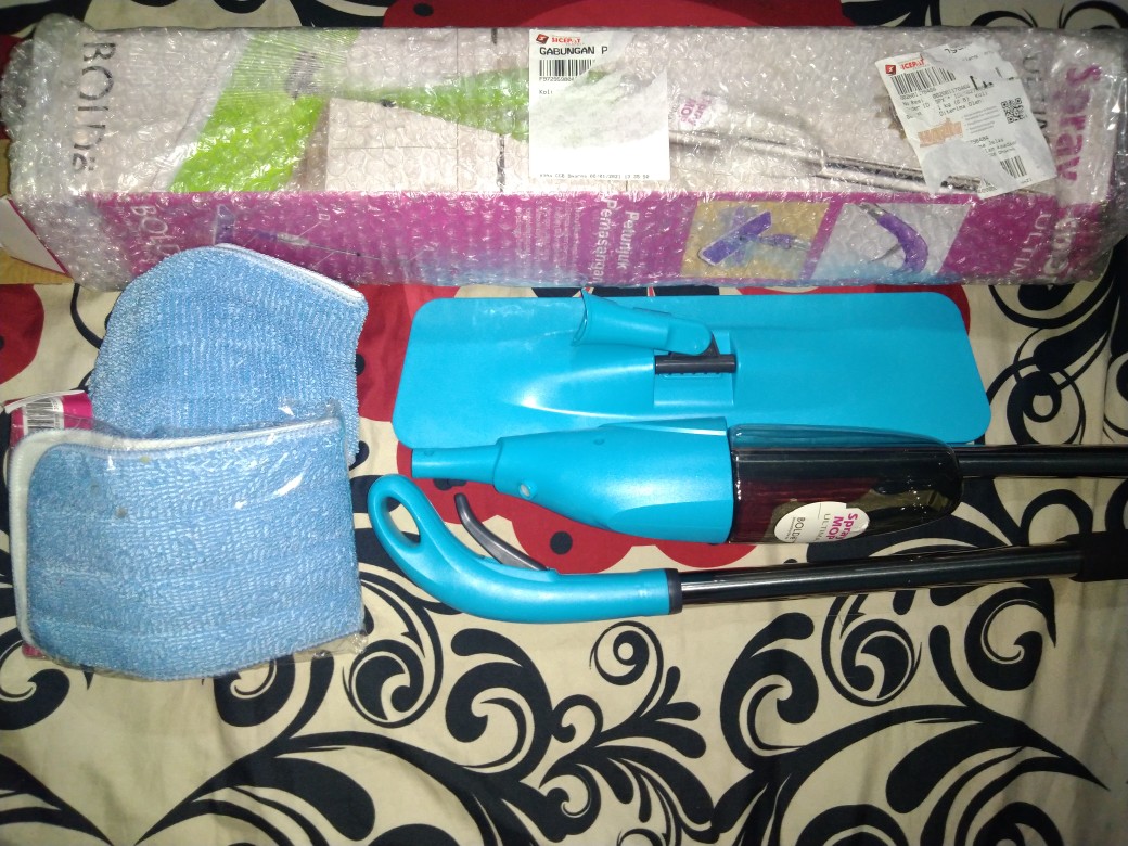 Bolde Kain Pel Spraymop Ultima Supreme - Refill Kain Pel Warna Blue