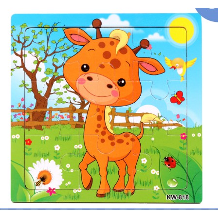 TweedyToys - Puzzle Kayu / Jigsaw Puzzle 9 Pcs Murah