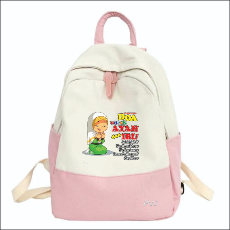 Tas Anak Perempuan Muslimah Kids Backpack School PVJ