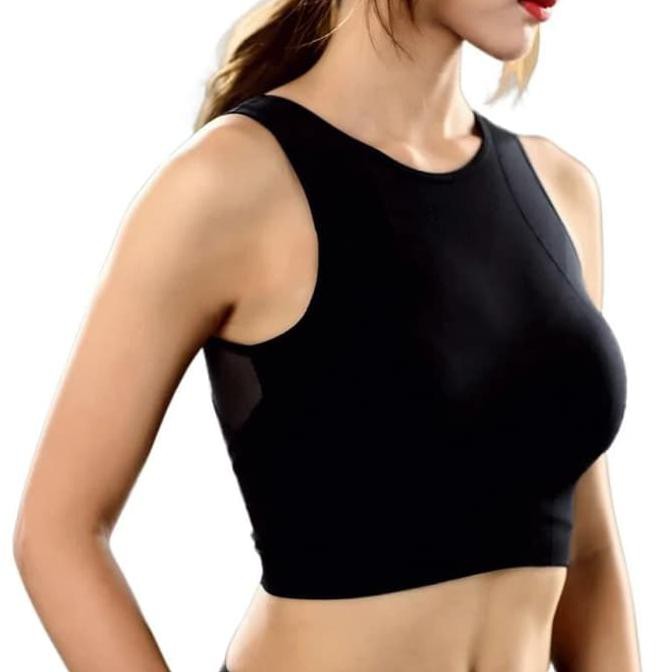 Sport Bra Genie Bra Pastel Yoga Bra Baju Gym Wanita Premium Quality - Hitam, S AP24