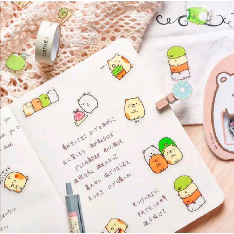 

50 Pcs/ Bag Sticker Lucu Journal Serpihan Scapbooking DIY Label Dekoratif