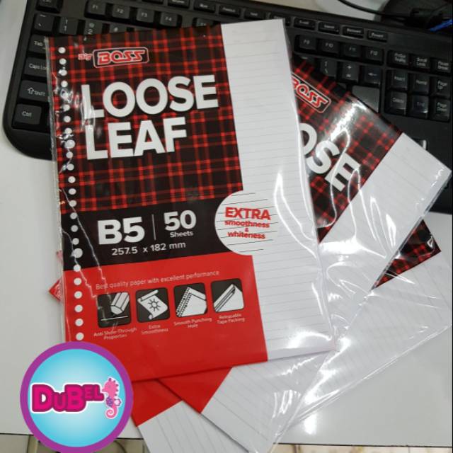 

Isi Binder B5 / Kertas File B5 / Loose Leaf B5 Bigboss 50 lembar