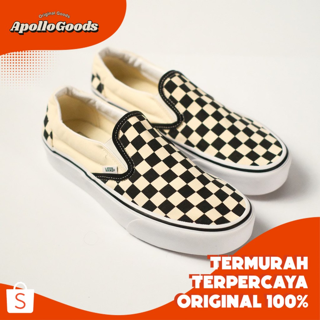 SALE  SEPATU VANS SLIP ON CHEKERBOARD ORIGINAL 100% BNIB 