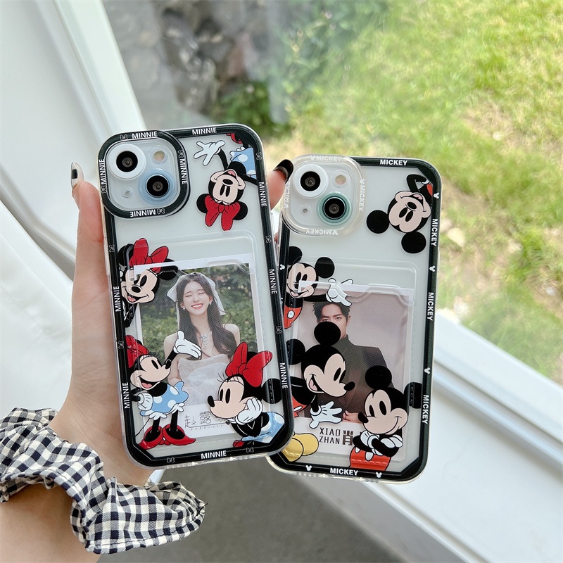 Casing iPhone 11 12 13 Pro MAX X XR XS MAX 7 8 Plus Motif Minnie Mouse