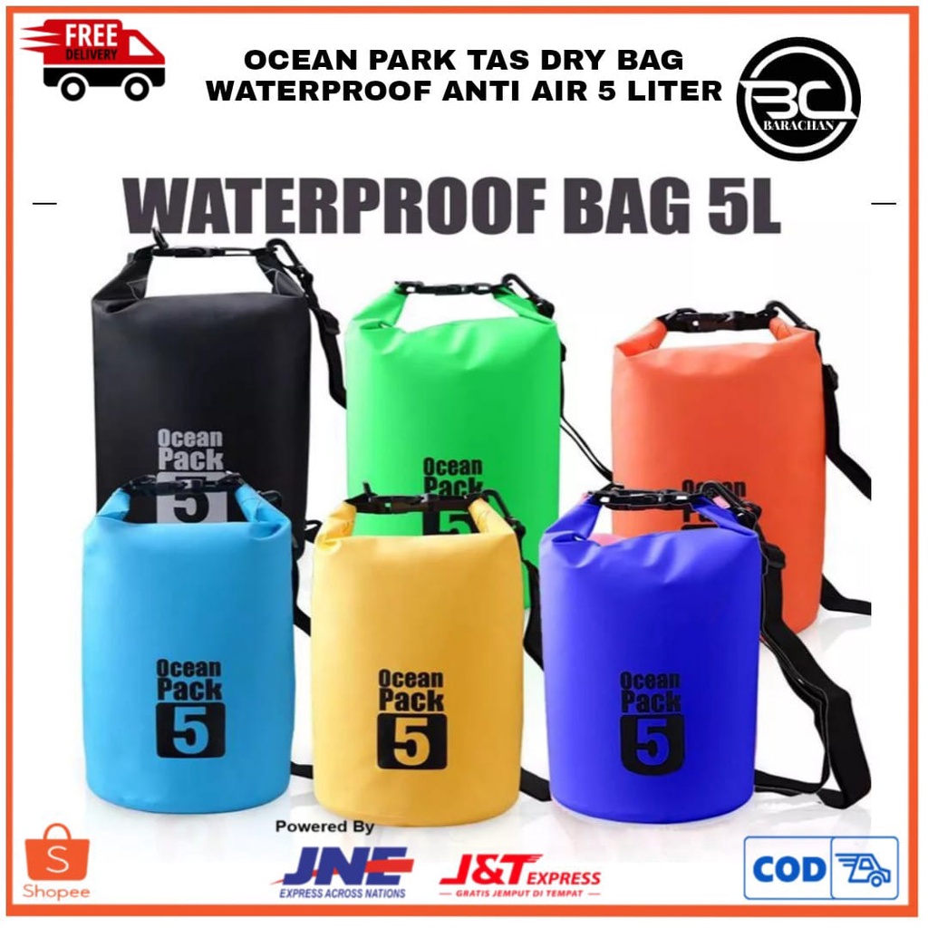 Ocean Park Dry Bag Waterproof  Ransel 5 Liter Tas Anti Air 100% Waterproof Dry Bag High Quality Mode