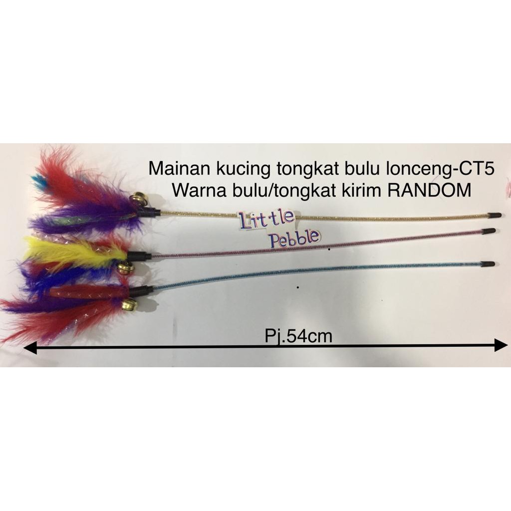 mainan kucing tongkat bulu lonceng-CT5