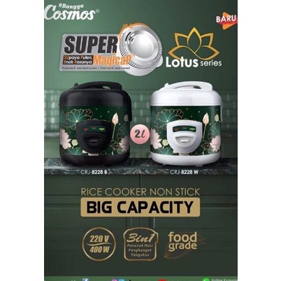 Cosmos Magic Com Rice Cooker 2 L Crj-8228 Crj8228 Crj 8228 Crj-8228 W Adjzplxxa6
