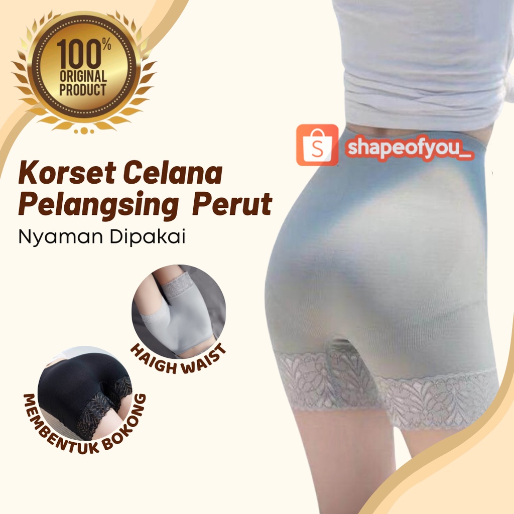 Korset Celana Pendek Pelangsing Pengecil Perut Buncit Hot Pants Wanita Body Fit Hotpants Murah Sexy