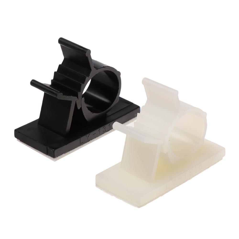 TOP 10pcs Klip Kabel Firm Self-adhesive Organizer Clamp Pengikat Kawat Manajemen