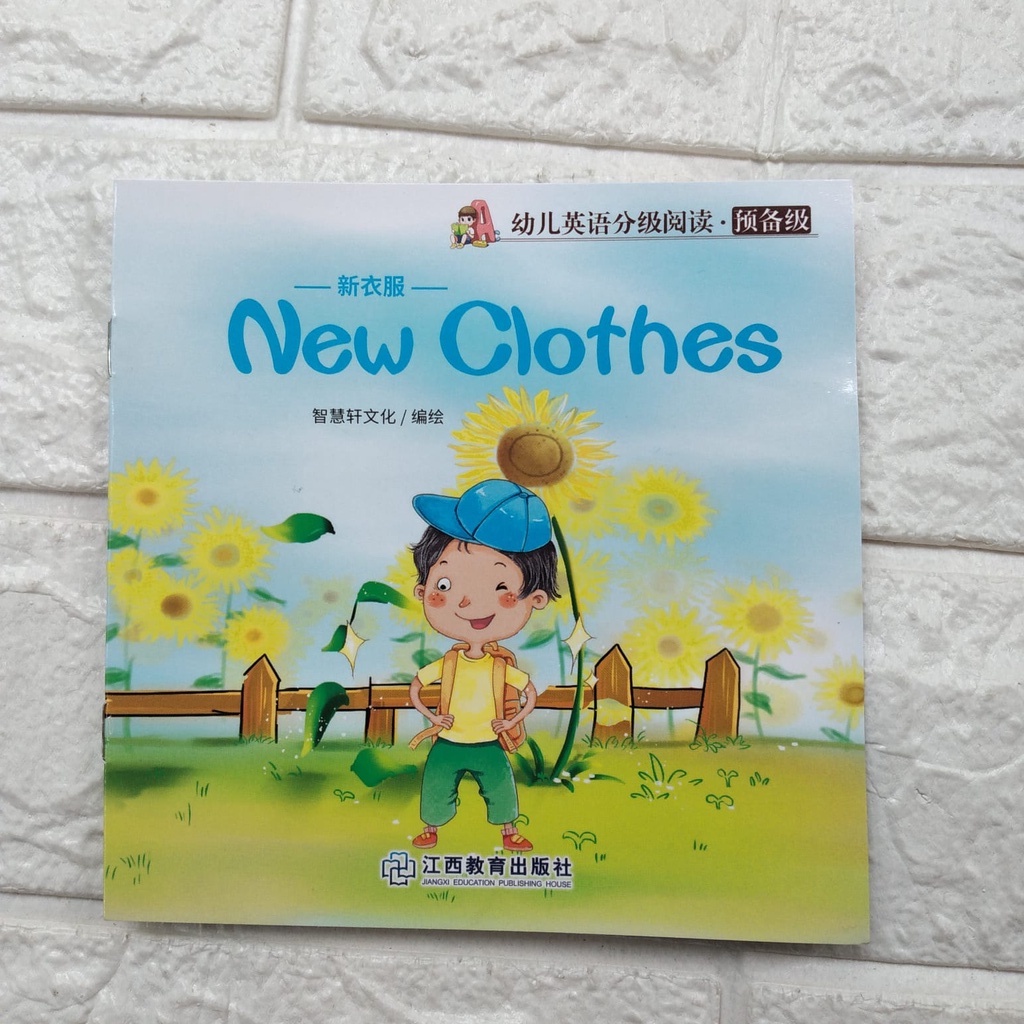 Buku Cerita Anak Import NEW CLOTHES Paperback Smart Book Bahasa Inggris dan China