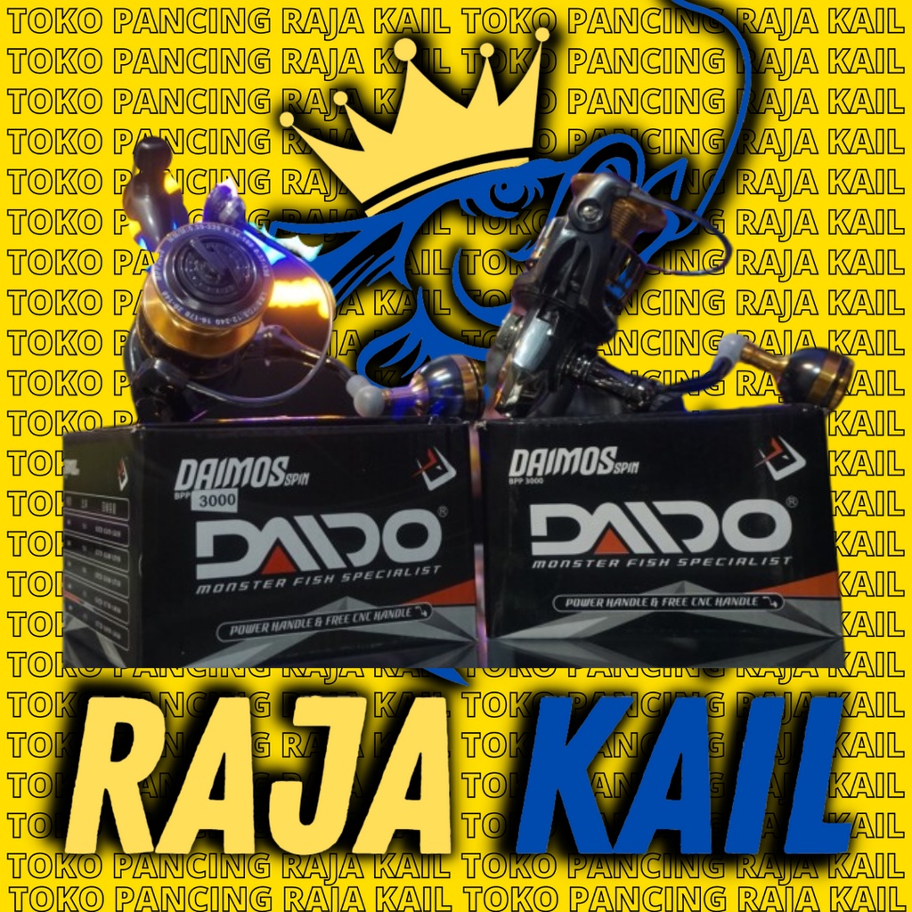 Reel/Rel/Ril/Real Daido Daimos Spin 3000 Termurah Pancingan mancing